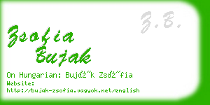 zsofia bujak business card